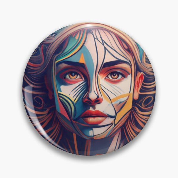 Item preview, Amazing Woman Face With Beautiful Gold Hair designed and sold by Charlie-Kier.