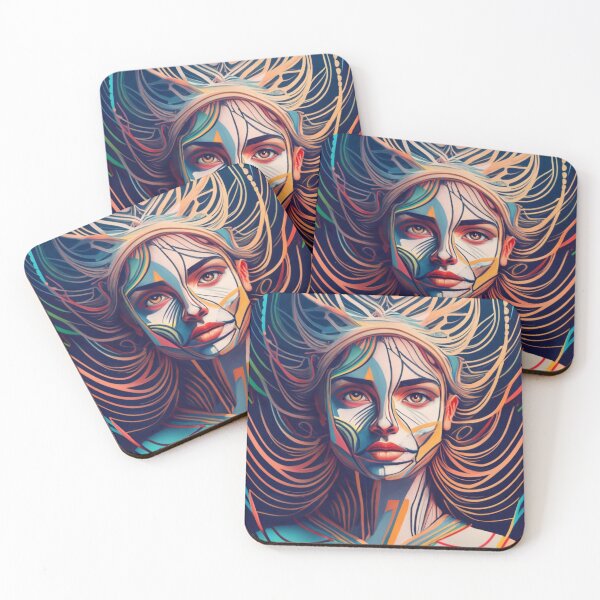 Item preview, Amazing Woman Face With Beautiful Gold Hair designed and sold by Charlie-Kier.