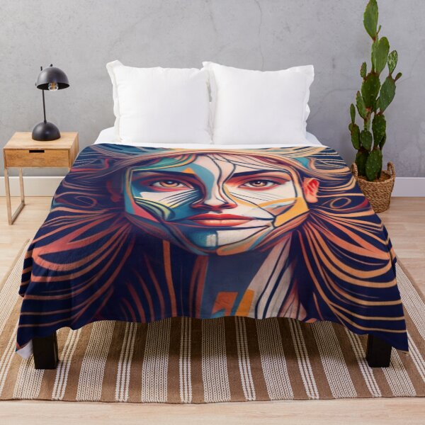 Item preview, Amazing Woman Face With Beautiful Gold Hair designed and sold by Charlie-Kier.