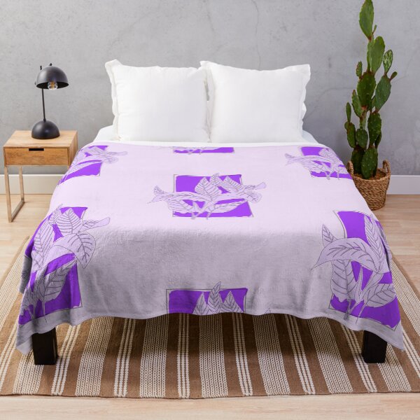 Item preview, Purple leaves line art designed and sold by Fransyn.