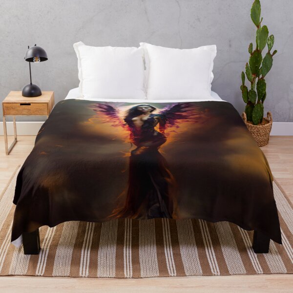 Item preview, Digital Artwork Dark Angel With Purpel blue Wings designed and sold by ManuelAndreas.