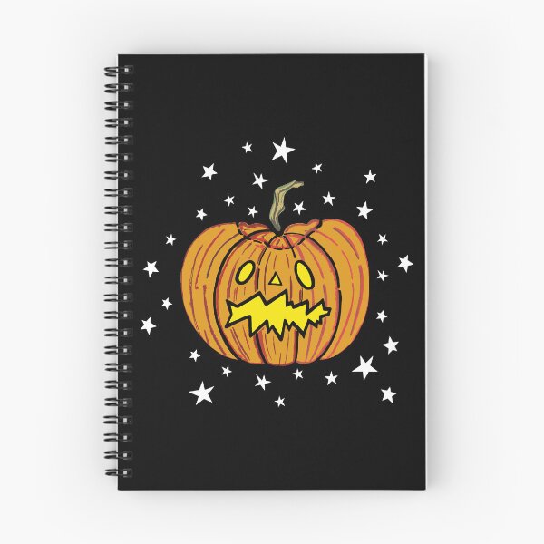 Item preview, Halloween Pumpkin + Stars - Black Background designed and sold by Helen McCartney Designs.
