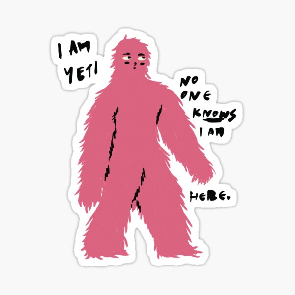 Pink yeti Sticker for Sale by Agbef10