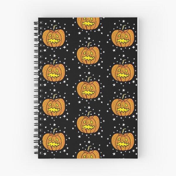 Item preview, Halloween Pumpkin + Stars - Black Background 2 designed and sold by Helen McCartney Designs.