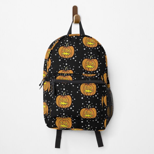 Item preview, Halloween Pumpkin + Stars - Black Background 2 designed and sold by Helen McCartney Designs.