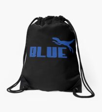 Blue Drawstring Bag