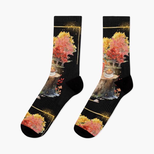 Item preview, Enchantment of the Pumpkin Spice, Magical Autumn Mood, black background designed and sold by Lunardreams54.
