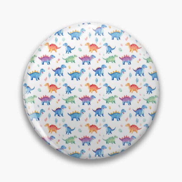 Item preview, Jurassic Joy: Adorable Watercolor Patterns with Playful Dinosaur designed and sold by qoodesignstudio.