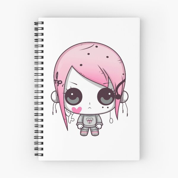 Item preview, Emo Pink Kawaii Plushie for Halloween designed and sold by Anima-aesthetic.