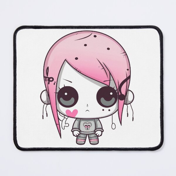 Item preview, Emo Pink Kawaii Plushie for Halloween designed and sold by Anima-aesthetic.