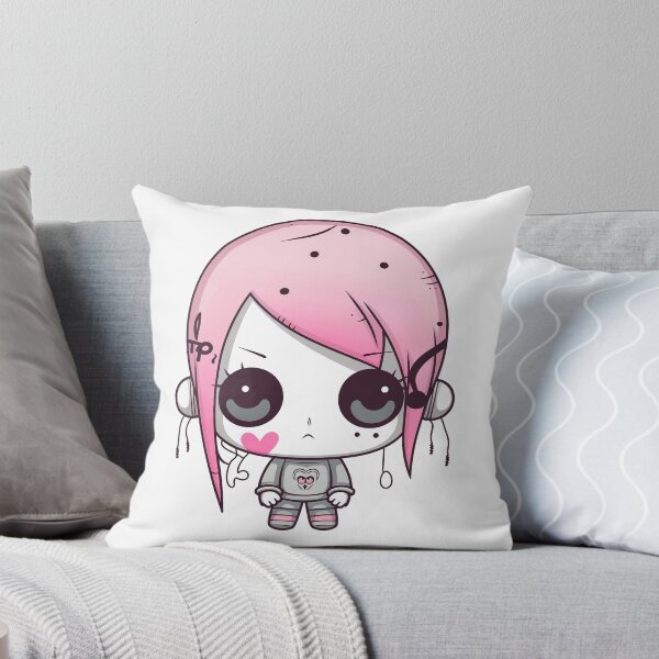 Item preview, Emo Pink Kawaii Plushie for Halloween designed and sold by Anima-aesthetic.
