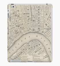 Vintage Map of New Orleans LA (1866) iPad Case/Skin