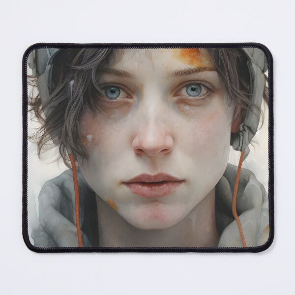 Item preview, Frosty Resilience: Pastel Portrait of a Winter Warrior designed and sold by BrioDesign.