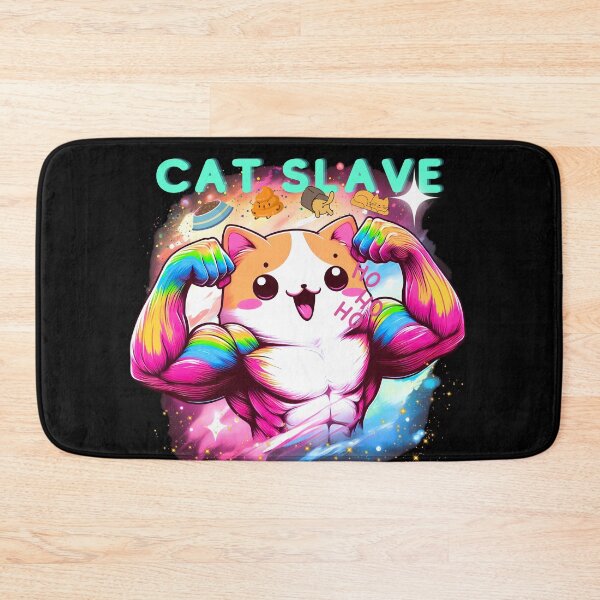 Item preview, Cat slave - The Muscular cat - cat meme designed and sold by mamacub.