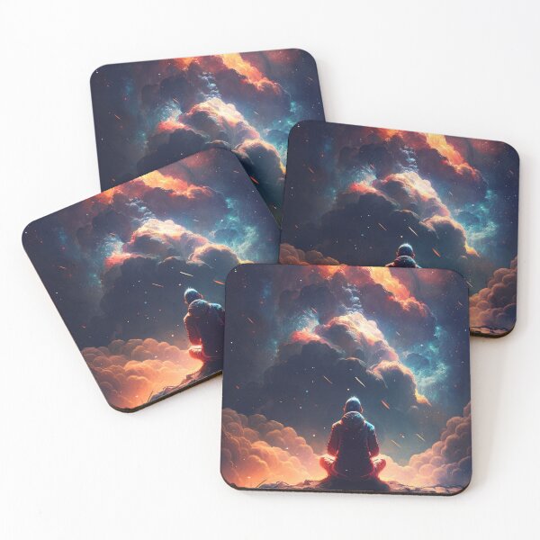 Item preview, Meditating person sunset sunrise designed and sold by TheRightHonMP.
