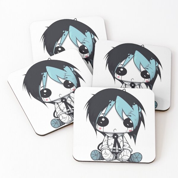 Item preview, Emo Blue Kawaii Plushie for Halloween designed and sold by Anima-aesthetic.