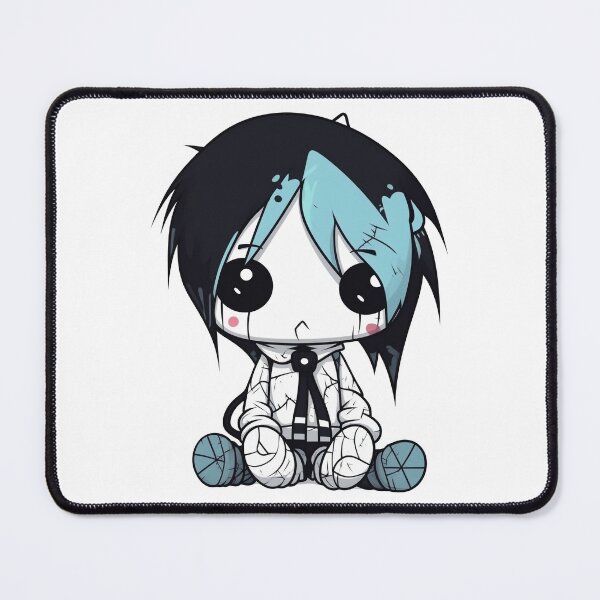 Item preview, Emo Blue Kawaii Plushie for Halloween designed and sold by Anima-aesthetic.