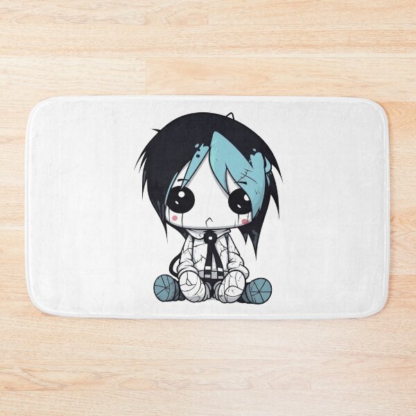 Item preview, Emo Blue Kawaii Plushie for Halloween designed and sold by Anima-aesthetic.