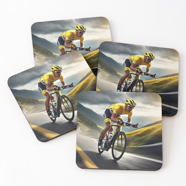 Item preview, Determined descent - professional cyclists at the front of the field designed and sold by MarcoSc11.