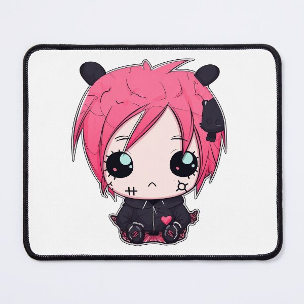 Item preview, Emo Pink Kawaii Plushie designed and sold by Anima-aesthetic.