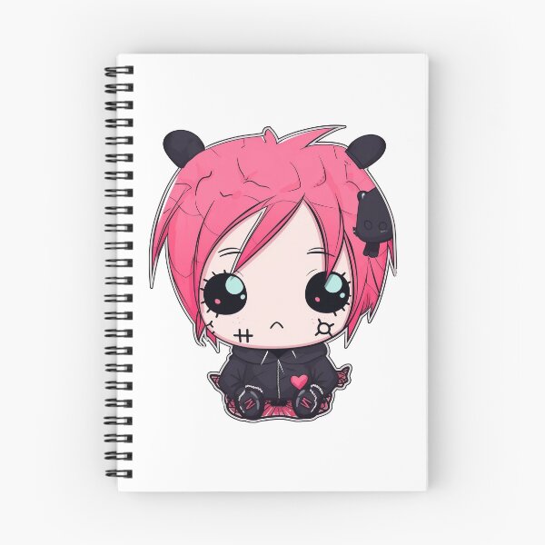 Item preview, Emo Pink Kawaii Plushie  designed and sold by Anima-aesthetic.