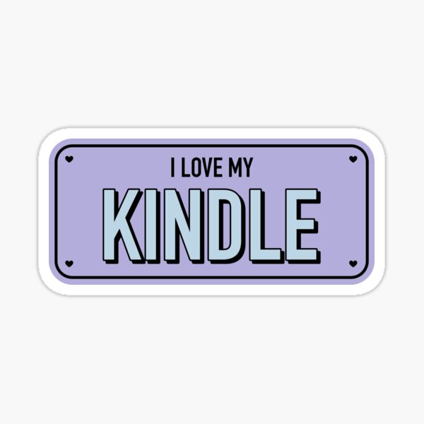 I Love My Kindle / Bookworm Aesthetic Pastel Purple Bumper Sticker for Book  Lovers Merch and Kindle Readers Tbr Smuttok Sticker for Sale by  Latinoladas
