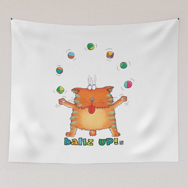 Item preview, juggling cat designed and sold by jukico.