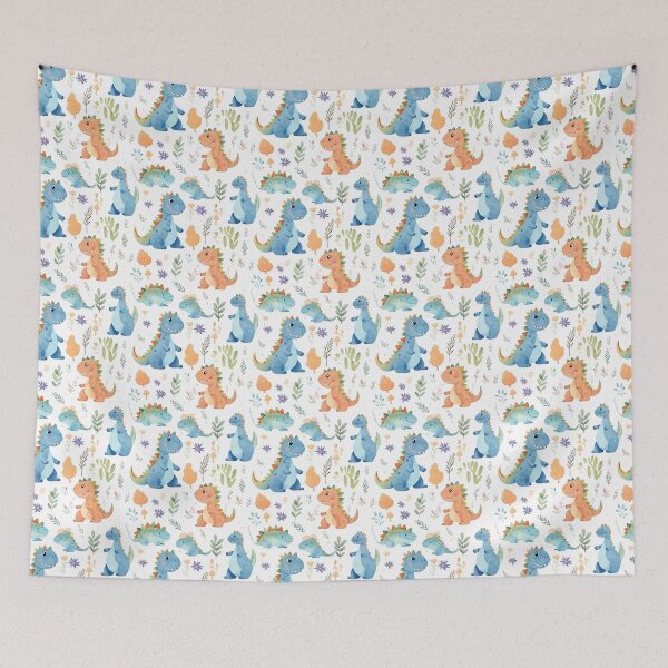 Item preview, Dino Dreams: Whimsical Watercolor Patterns with Cute Dinosaur Delights designed and sold by qoodesignstudio.