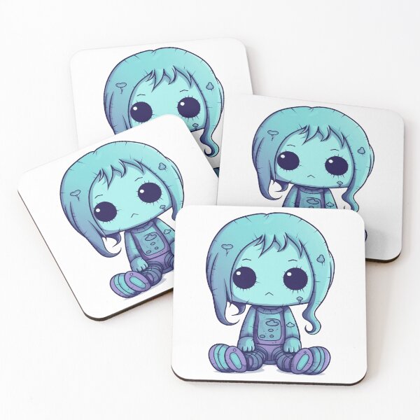 Item preview, Emo Blue Kawaii Plushie designed and sold by Anima-aesthetic.
