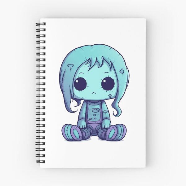 Item preview, Emo Blue Kawaii Plushie designed and sold by Anima-aesthetic.