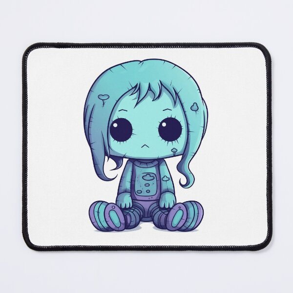 Item preview, Emo Blue Kawaii Plushie designed and sold by Anima-aesthetic.
