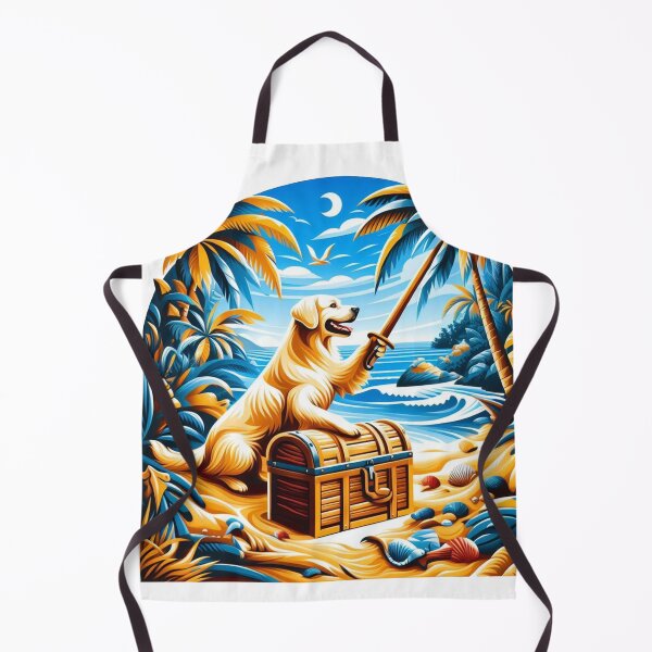 Item preview, Golden Retriever's Pirate Treasure designed and sold by Wonderall.