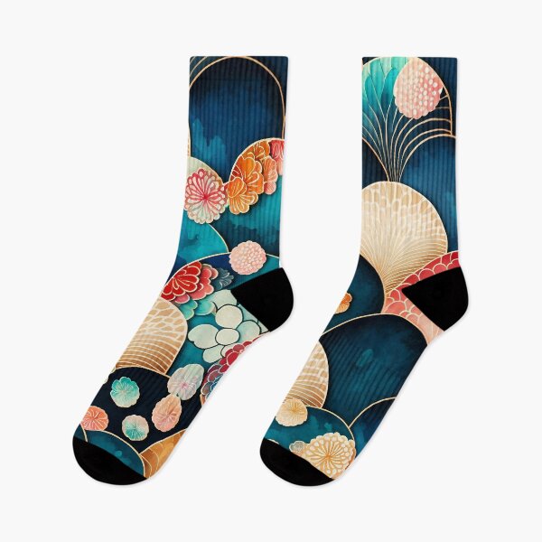 Item preview, Japanese scale kimono pattern designed and sold by LittleNippon.