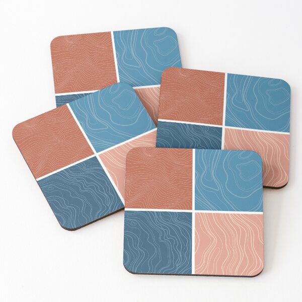 Item preview, Contour repeating abstract pattern designed and sold by ModernAndFunky.