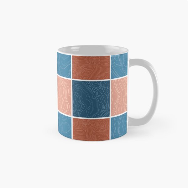 Item preview, Contour repeating abstract pattern designed and sold by ModernAndFunky.