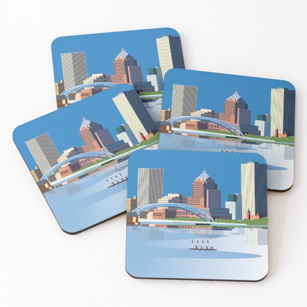 Item preview, Rochester  New York travel poster  designed and sold by Arctic frame studio.