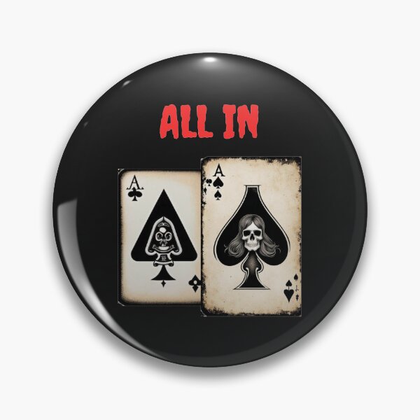 Item preview, All In Halloween Poker Aces with skull designed and sold by JackFreestone.