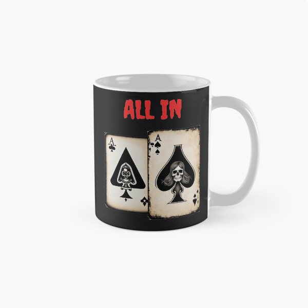 Item preview, All In Halloween Poker Aces with skull designed and sold by JackFreestone.
