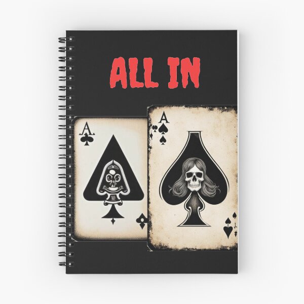 Item preview, All In Halloween Poker Aces with skull designed and sold by JackFreestone.