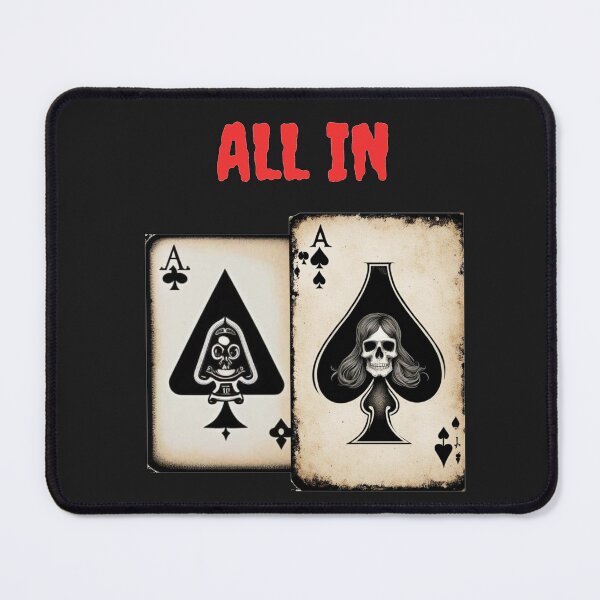 Item preview, All In Halloween Poker Aces con calavera designed and sold by JackFreestone.