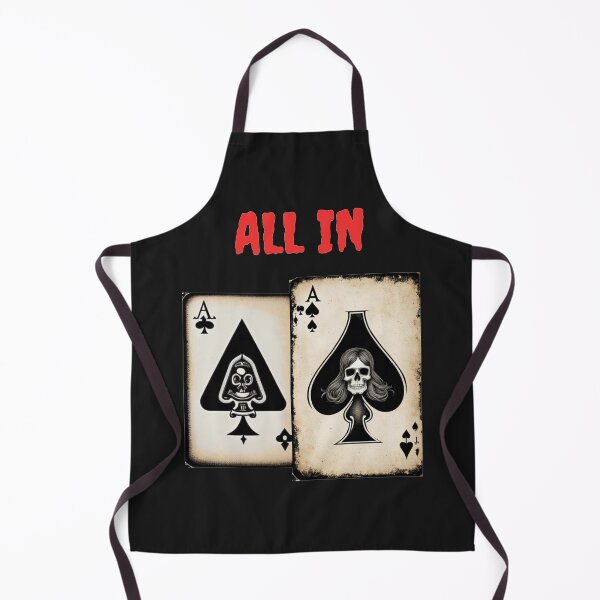 Item preview, All In Halloween Poker Aces with skull designed and sold by JackFreestone.