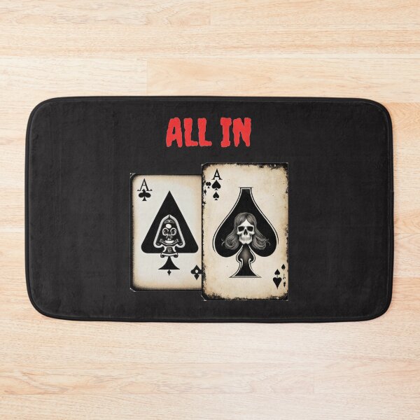 Item preview, All In Halloween Poker Aces with skull designed and sold by JackFreestone.