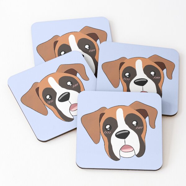 Item preview, Cute cartoon boxer dog face designed and sold by Yaragold.