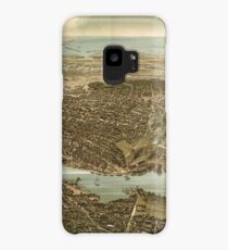 Vintage Pictorial Map of Norfolk Virginia (1892) Case/Skin for Samsung Galaxy