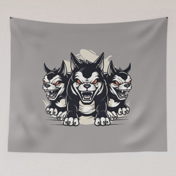 Item preview, Three Angry Cerberus dogs designed and sold by TheRightHonMP.