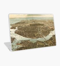 Vintage Pictorial Map of Norfolk Virginia (1892) Laptop Skin