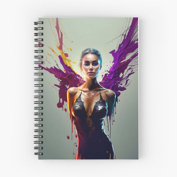 Item preview, Digital Artwork Dark Angel With Purple Wings designed and sold by ManuelAndreas.