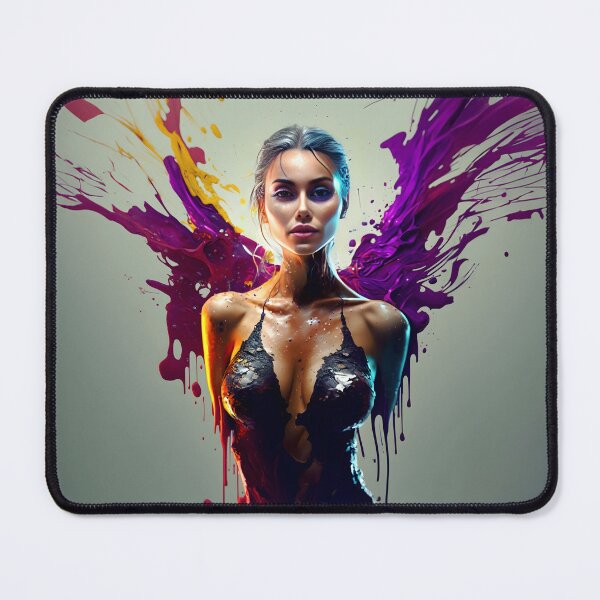 Item preview, Digital Artwork Dark Angel With Purple Wings designed and sold by ManuelAndreas.