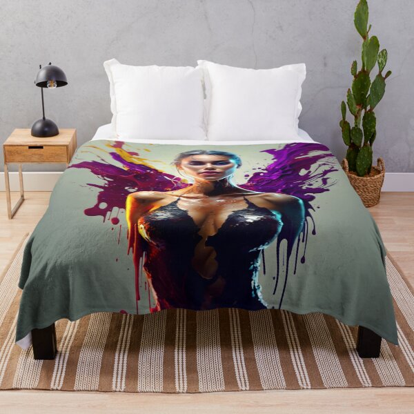 Item preview, Digital Artwork Dark Angel With Purple Wings designed and sold by ManuelAndreas.
