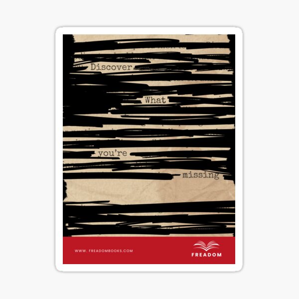 Discover What You're Missing Poster Sticker